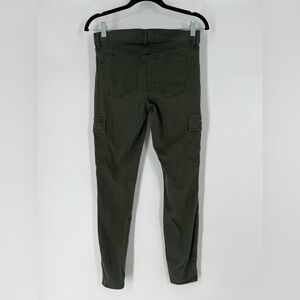 LOFT SOFT OLIVE SKINNY PANTS W/FLATTERING STRETCH 5 POCKETS PLUS  THIGH POCKETS